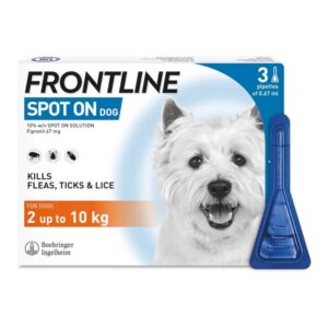 FRONTLINE Spot On Flea & Tick Treatment for Small Dog (2-10kg) 3 Pipettes