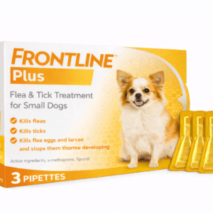 FRONTLINE Plus Flea & Tick Treatment for Small Dogs – 3 Pipettes