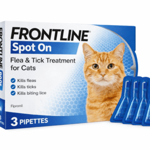 FRONTLINE Spot On Flea & Tick Treatment for Cats – 3 Pipettes
