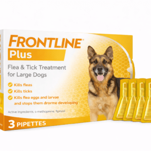 FRONTLINE Plus Flea & Tick Treatment for Large Dogs – 3 Pipettes