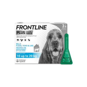 FRONTLINE Plus Flea & Tick Treatment for Medium Dogs – 3 Pipettes