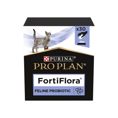 PRO PLAN Fortiflora probiotic supplement sachets packaging