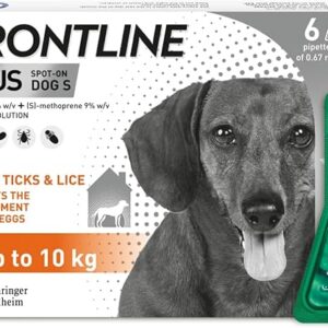 FRONTLINE Plus Flea & Tick Treatment for Small Dogs – 6 Pipettes
