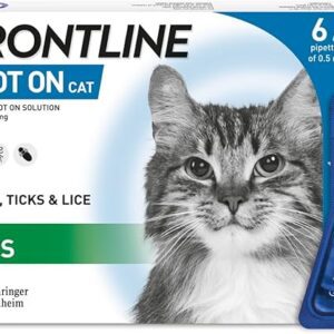 FRONTLINE Spot On Flea & Tick Treatment for Cats – 6 Pipettes